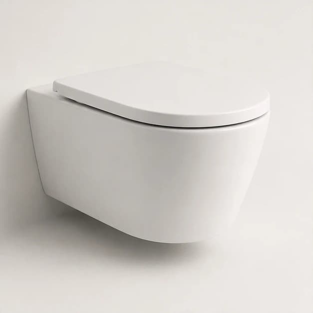 Eden Two-Piece Rimless Flushing Toilet Suite (P-Trap 180mm) — commercial plumbing specification